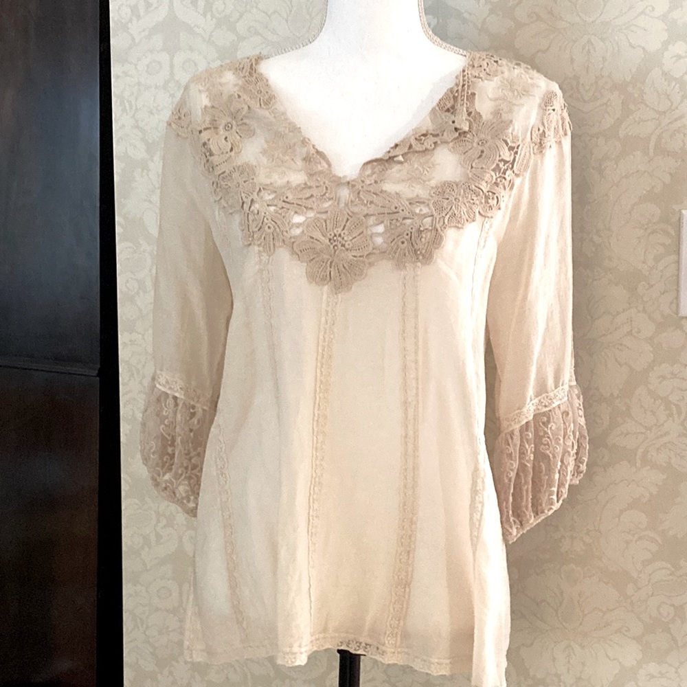 BCBGMaxAzaria Boho Top
